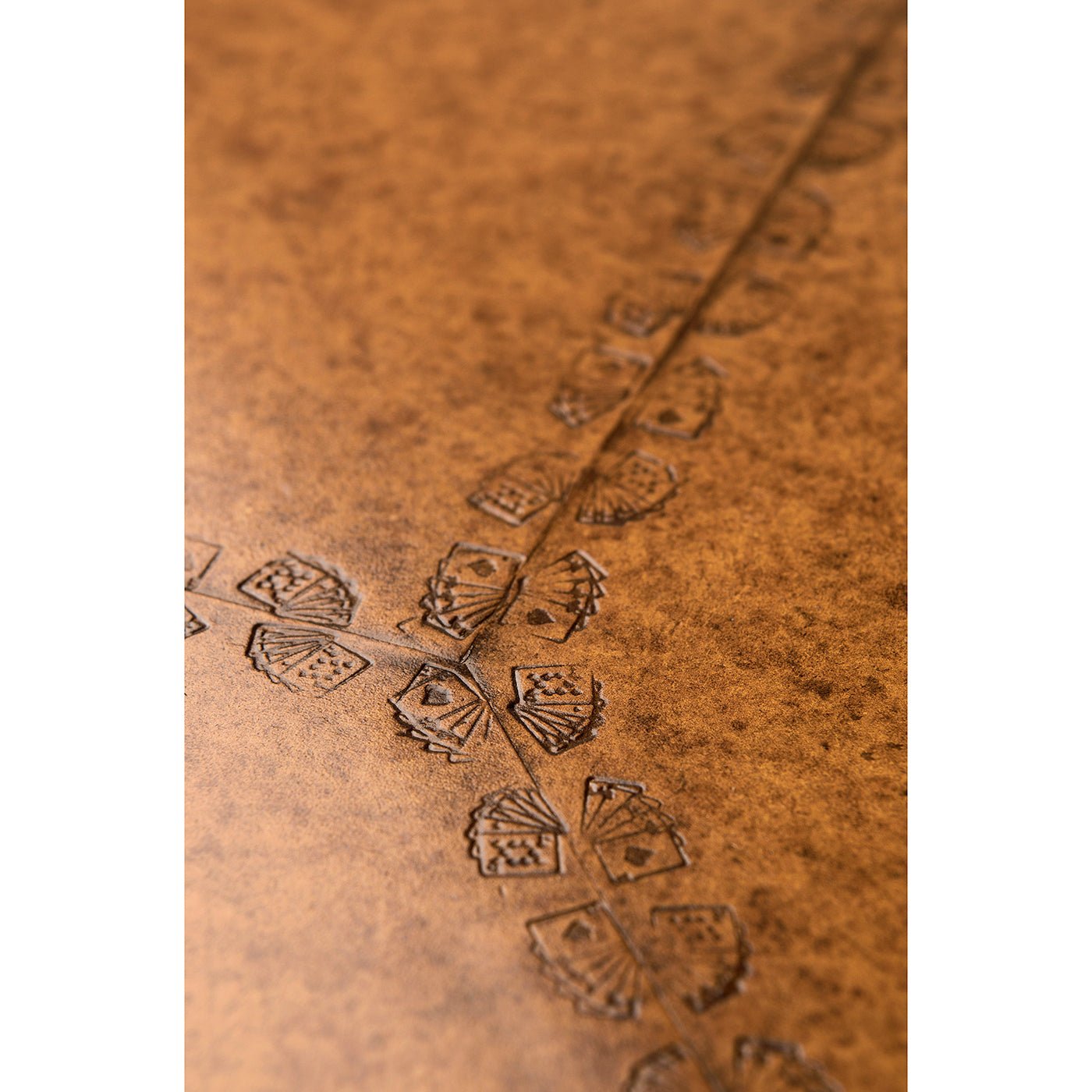 George II Walnut Leather Top Games Table - English Georgian America