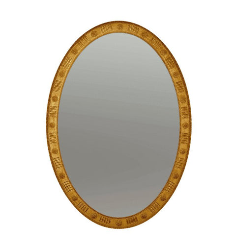 George III Adam Oval Mirror