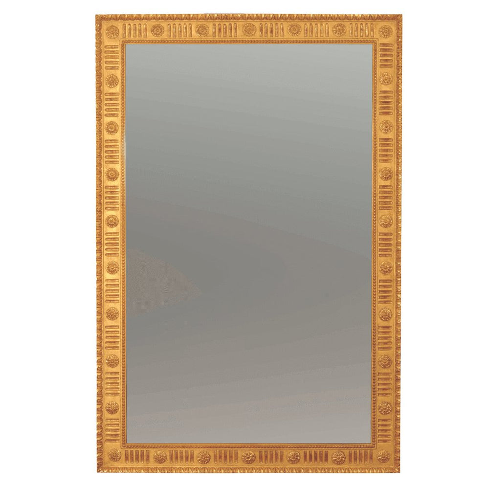 Elegant George III Adam pier mirror with carved giltwood frame.