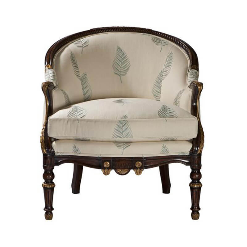 George III Bergere Armchair front view.