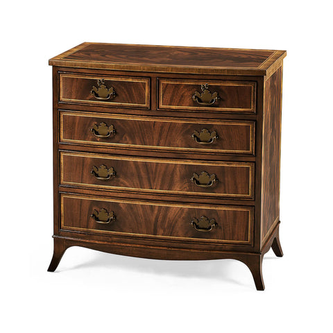 George III Bow Front Bedside Dresser