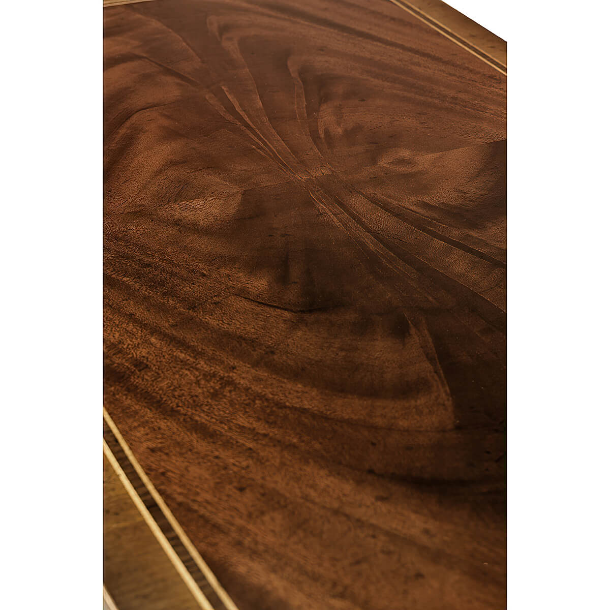 Close-up of wood grain on dresser.