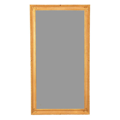 George III Giltwood Pier Mirror with Fluted Frame