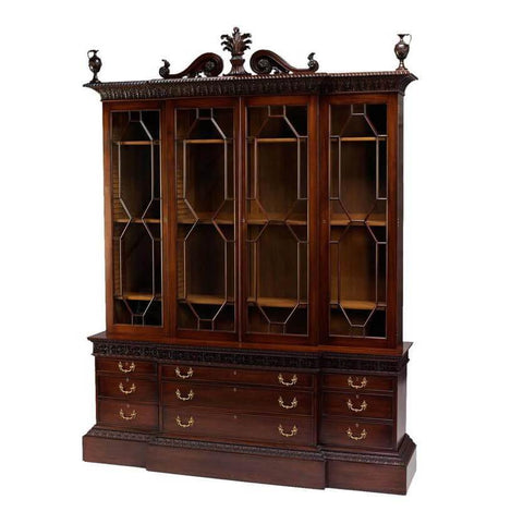 George III Mahogany Breakfront Bookcase