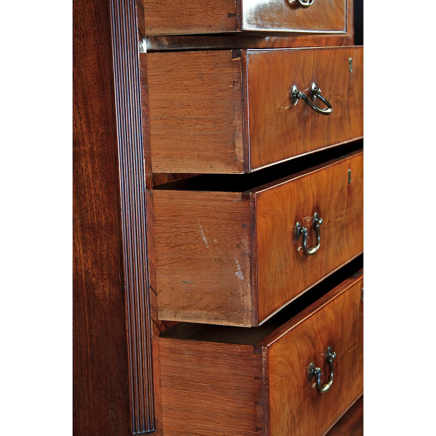 Detail of open drawers showing craftsmanship.