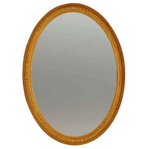 George III Oval Giltwood Mirror