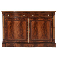 George III style credenza front detailed design.