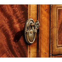 George III style mahogany sideboard, handle detail.
