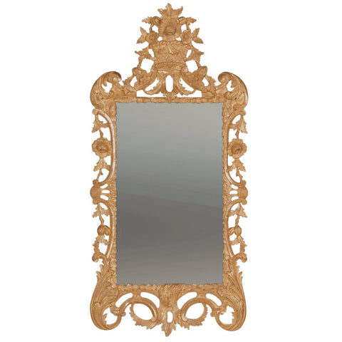 George III Traditional English Giltwood Rococo Mirror