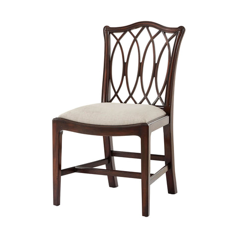 George III Trellis Back Side Chair