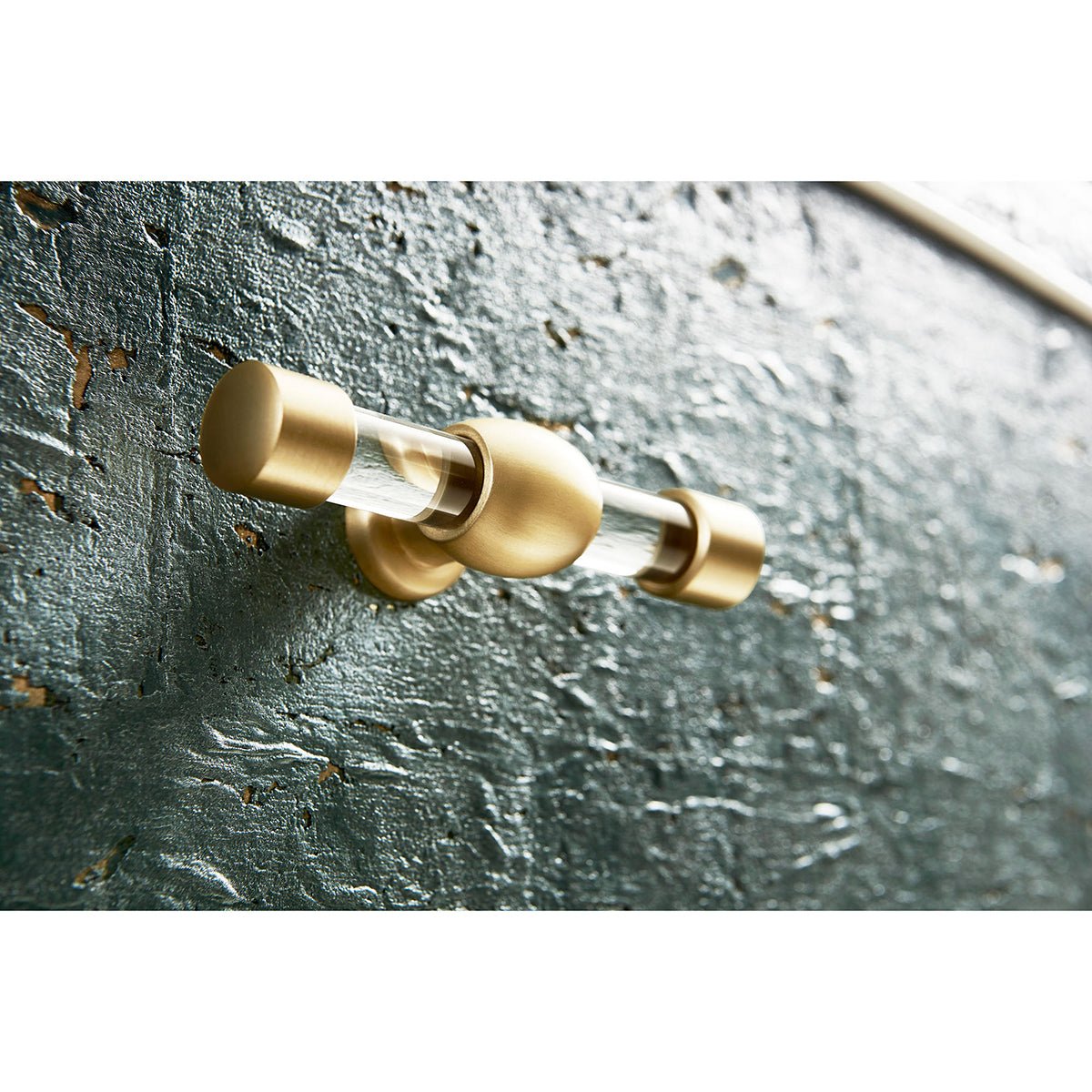 "Close-up handle detail Georgian Bow Front Bedside Chest."