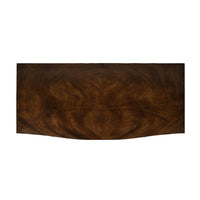 Top view of Georgian mahogany chest showing wood grain.