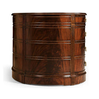 Side view of Georgian kidney-shaped executive desk.