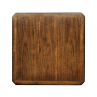 Top view of Georgian walnut table surface.