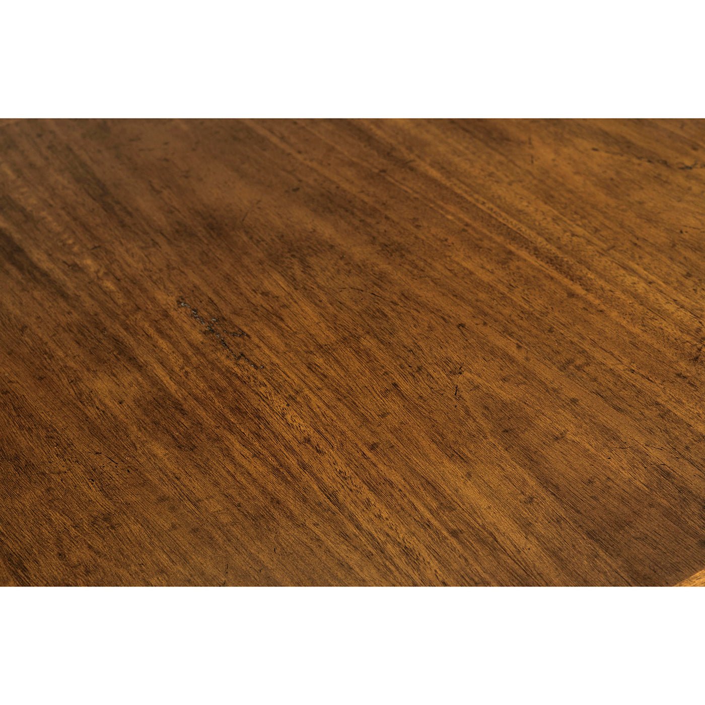 Close-up of Georgian walnut table wood grain.