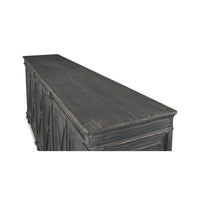 Top surface of gray French Directoire buffet sideboards.