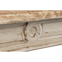 Carving detail on French Provincial table edge