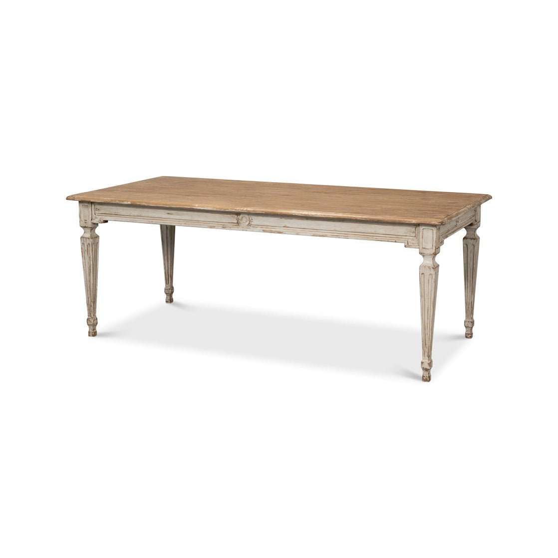 French Provincial dining table angled view