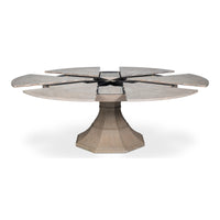 Gray Oak Expanding Jupe Dining Table - 85 1/2