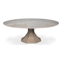 Gray Oak Expanding Jupe Dining Table - 85 1/2