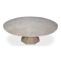 Gray Oak Expanding Jupe Dining Table - 85 1/2