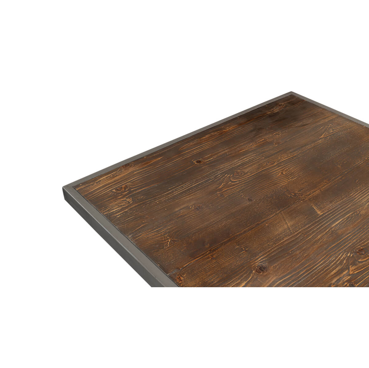 Close-up of wood surface on dining table.