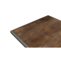 Close-up of wood surface on dining table.