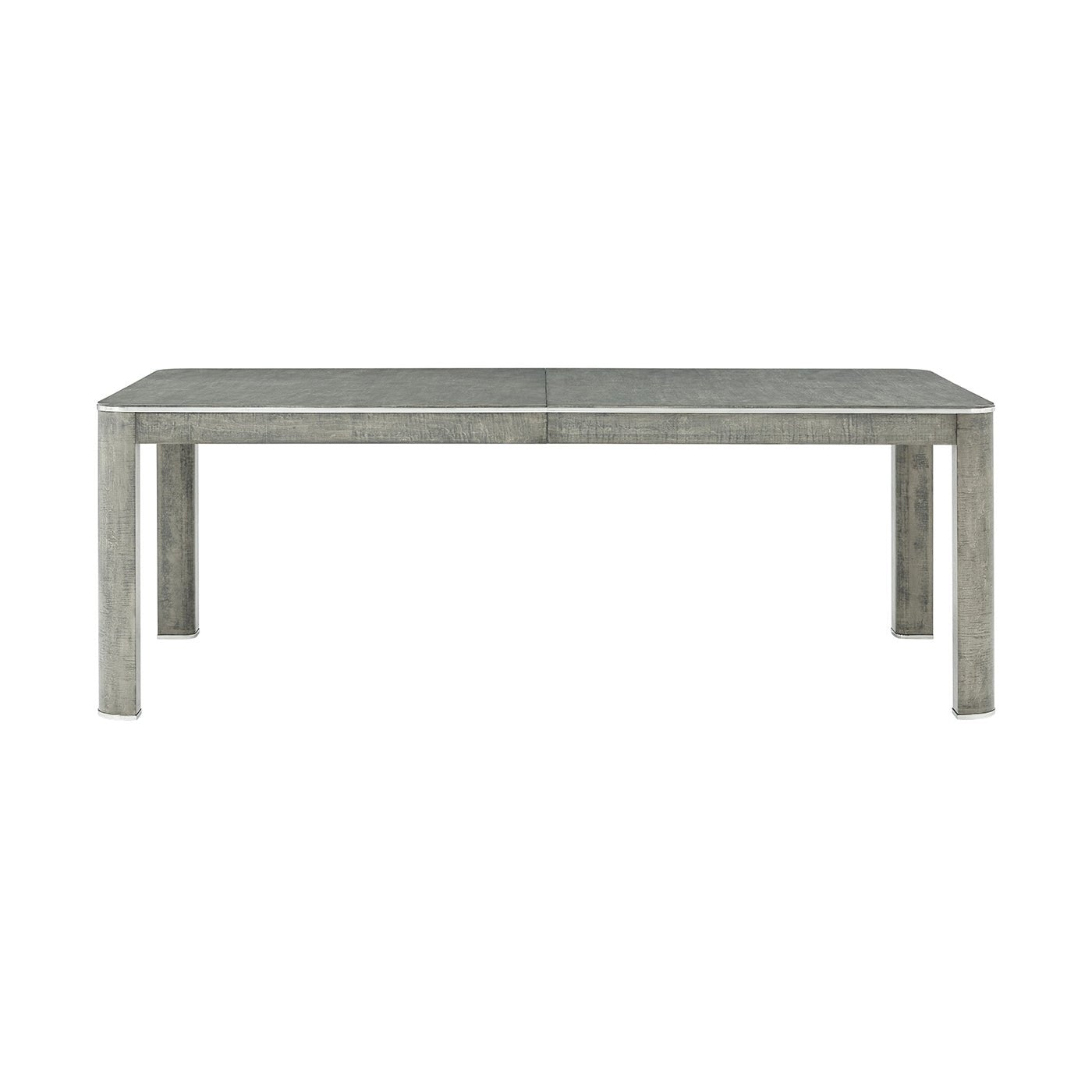 Straight view of extending dining table.