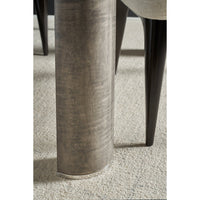 Detail of table leg texture and shape.