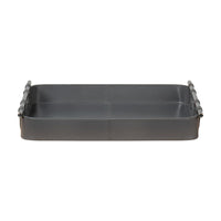 Grey Leather Tray - English Georgian America