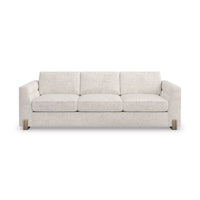 Front view of Harmony Modern Sofa with three cushions.