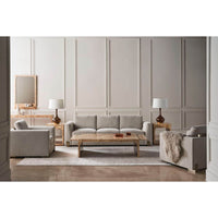Harmony Modern Sofa in elegant living room setup, neutral tones.