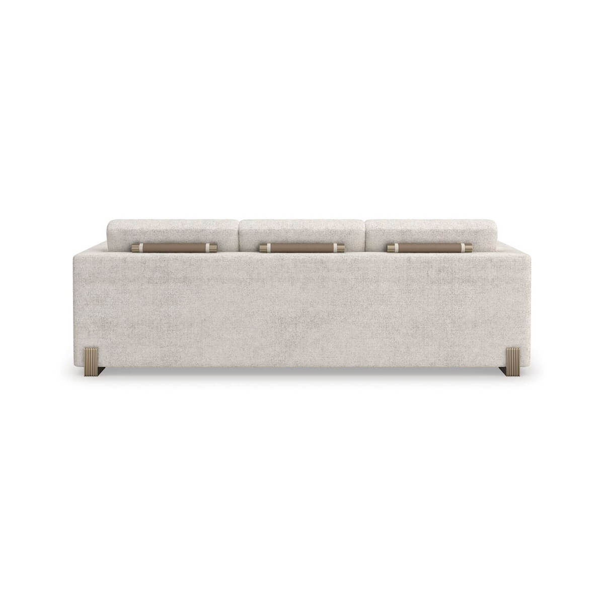 Rear view of Harmony Modern Sofa, sleek design.