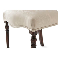 Hepplewhite dining chair detailed seat and leg view.