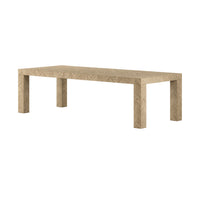Herringbone Dining Table in Washed Oak, alternate view