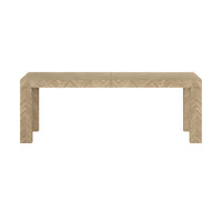 Herringbone Dining Table in Washed Oak, alternate view