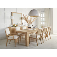 Herringbone Dining Table in Washed Oak, room scene
