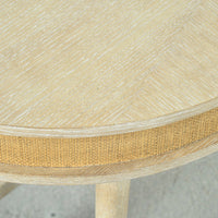 DemiLune console table, top detail close-up