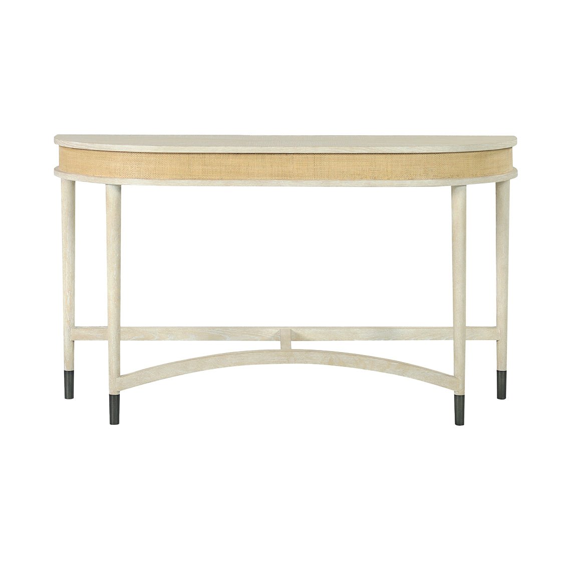 DemiLune console table, front view