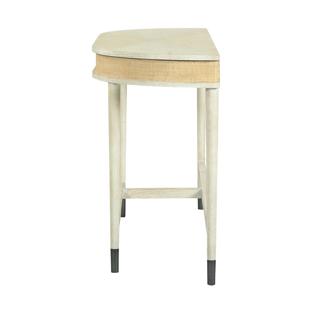 DemiLune console table, side view