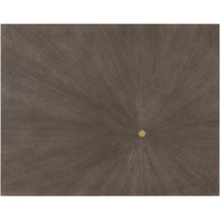 Top view of dark wood end table surface pattern.