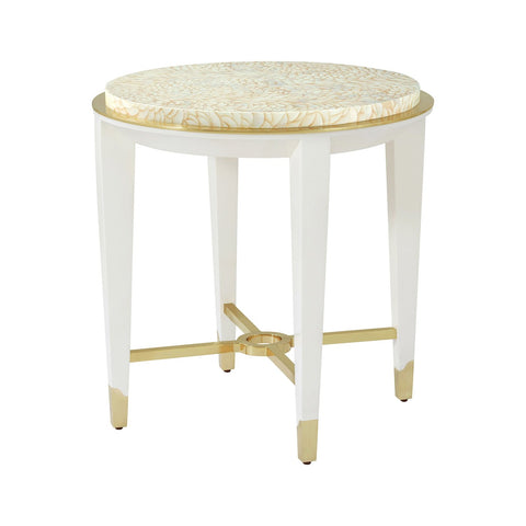 Hollywood Regency Round Side Table