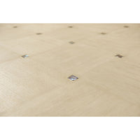 Detailed view of coffee table top with diamond inlays.