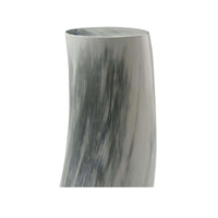 Close-up of gray horn drink table's texture.