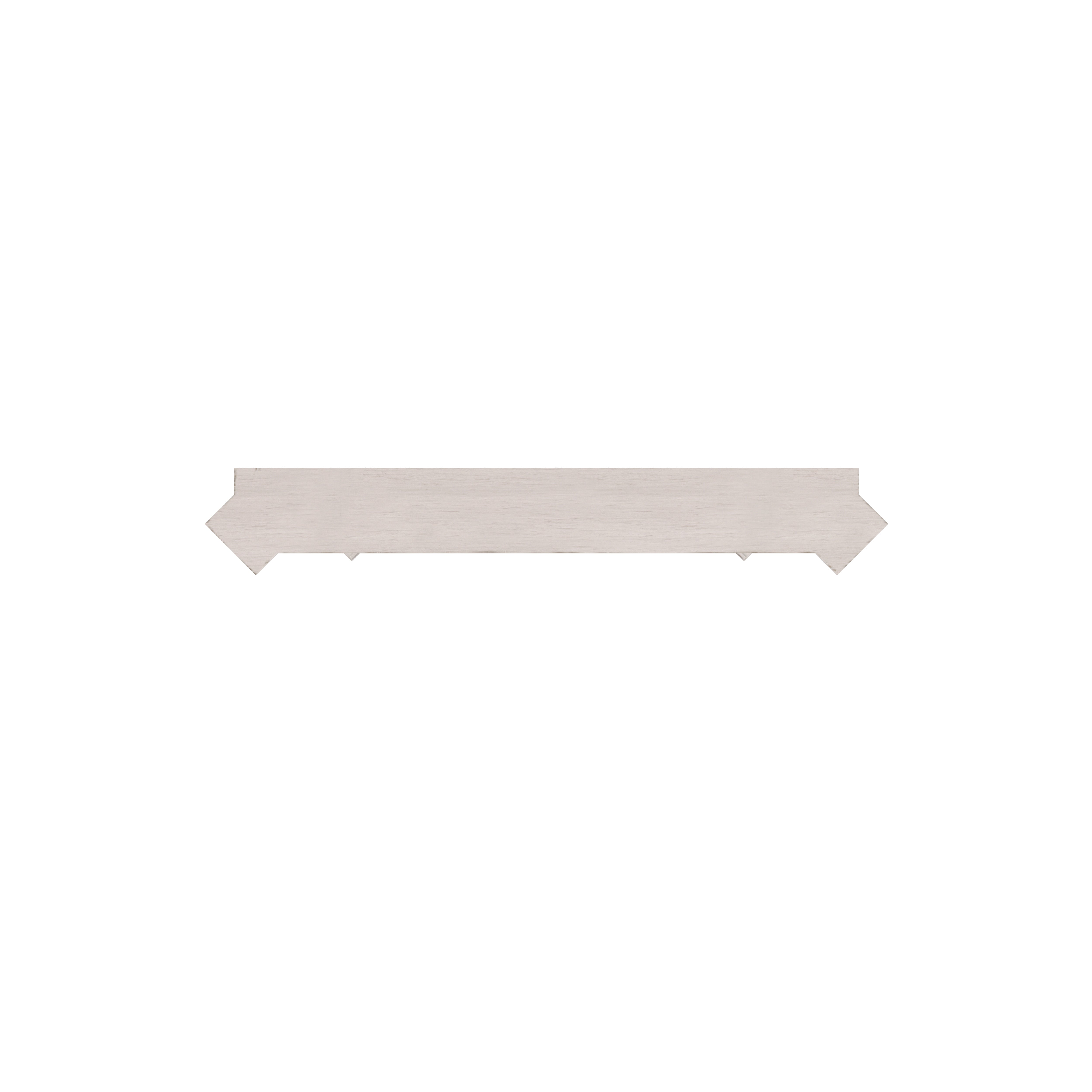 Corner detail on ivory floor mirror frame