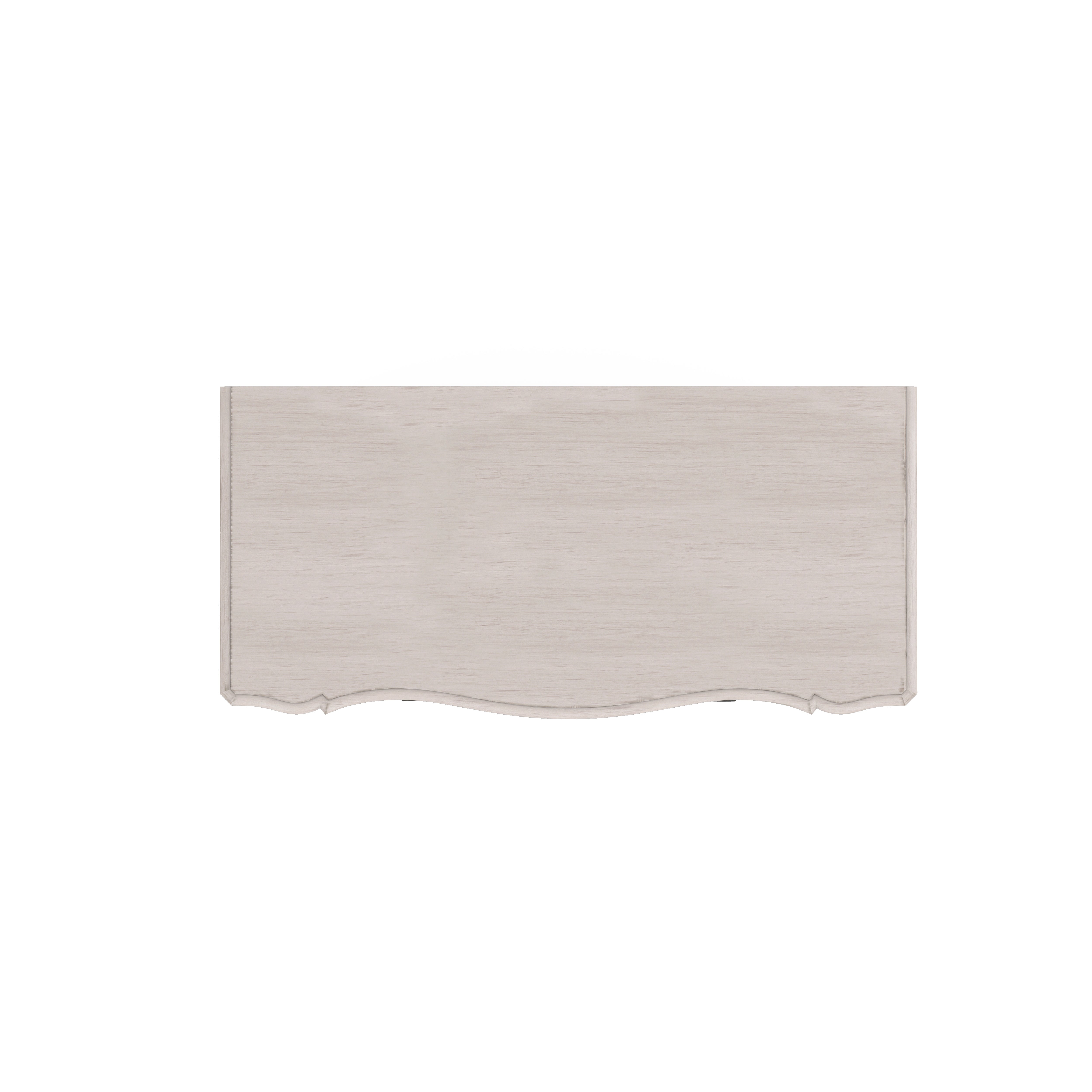 Top surface detail on transitional maple chest
