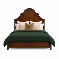Arched Country Wood King Bed