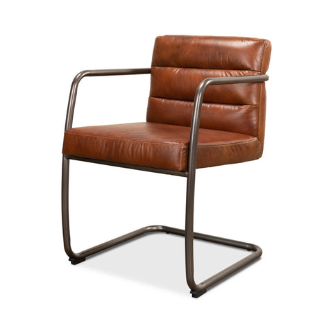 Industrial Leather Armchair