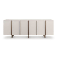 Front view of Italian Art Deco sideboard, minimalist style.