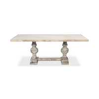 Front view of Italian Baroque dining table.